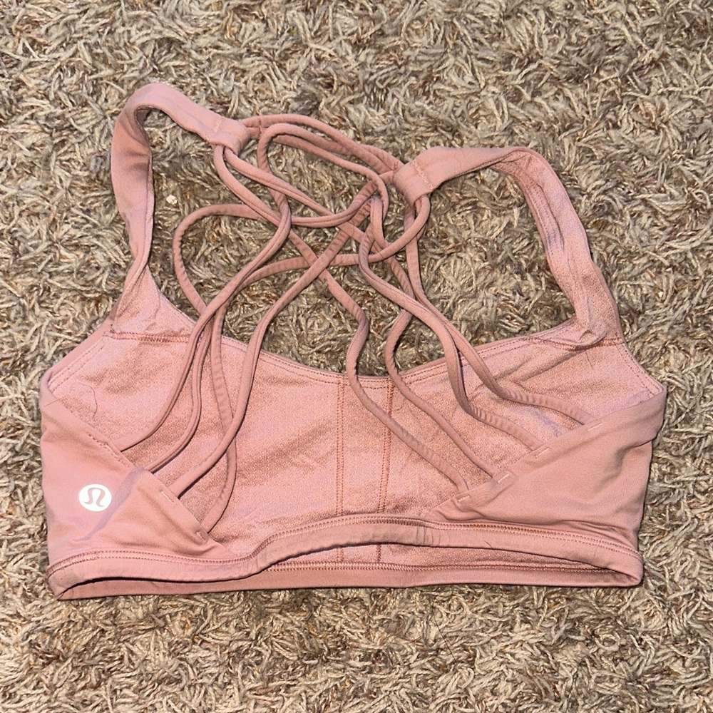 lululemon athletica Blush Strappy Sports Bra